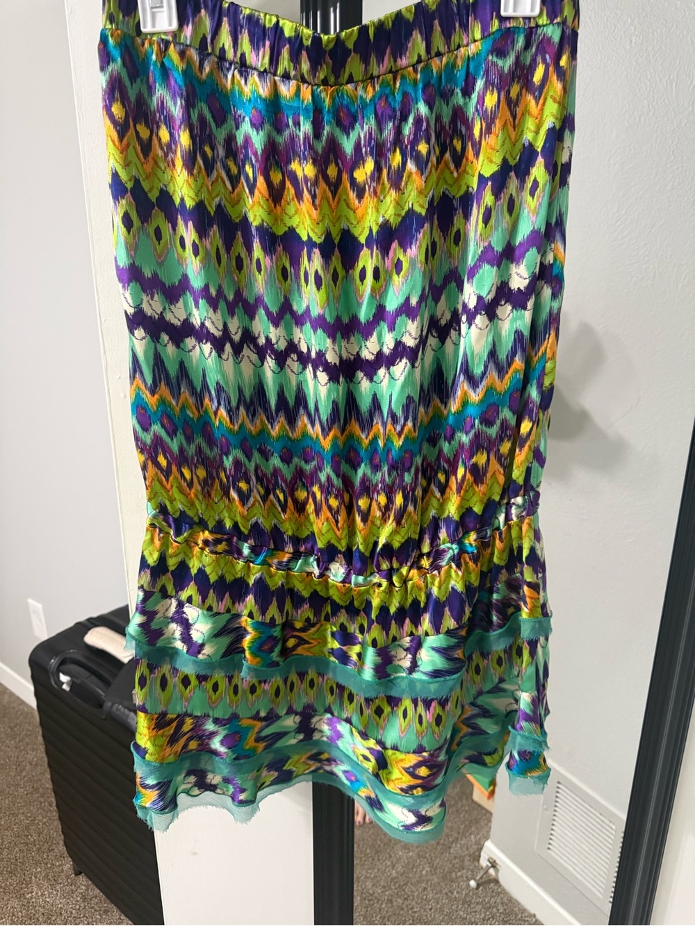 Y2K Silk Strapless Ruffle Mini Dress